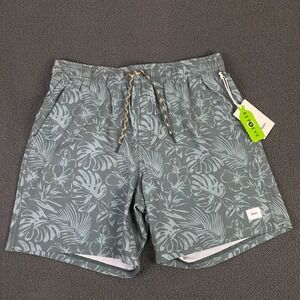 Katin Moco Volley Swim Shorts Mens Medium Dusty Blue Mesh Lined Trunks Beach